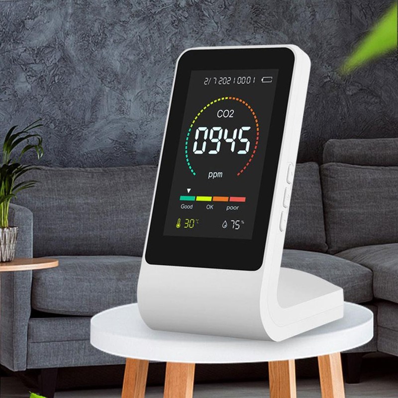 Air Quality Monitor CO2 Detector Temperature Meter Humidity Meter Instantly