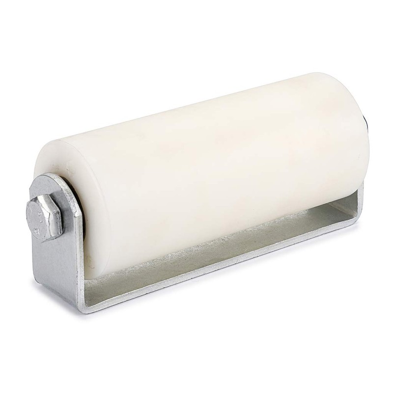 Skelang 6" Slide Gate Guide Roller with Post Welded Bracket,