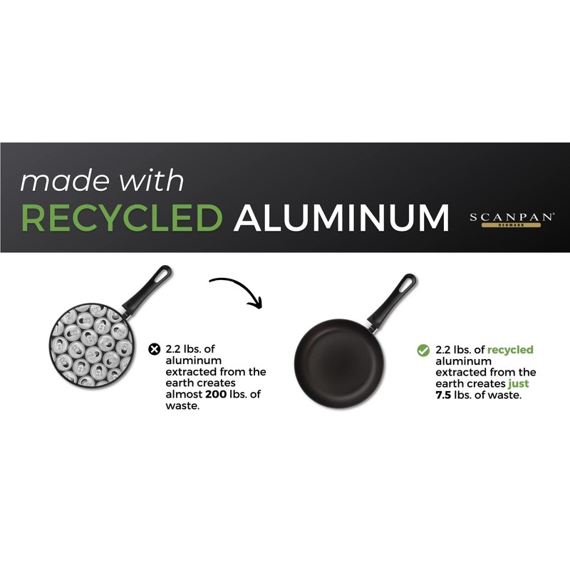 Scanpan Classic Plus 11" Nonstick Saute Pan, Black