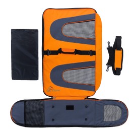 Pawer 18” x 11”x 11” Soft-Sided Foldable Airline Approved Pet Carrier for Cat, Puppy and Small Dog, Washable 600D Oxford Fabric, with Handle and Strap for Carry, Multiple Colors Available