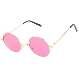 ShadyVEU Retro Round Style 70s Sunglasses Colorful Tint Groovy Hippie Mens Womens Shades