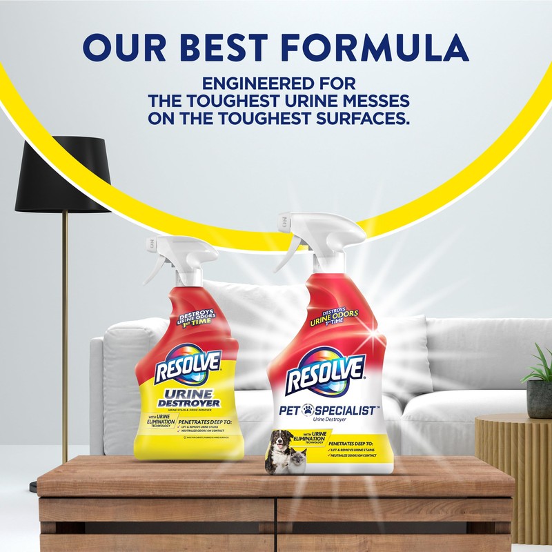 Resolve Pet Specialist Urine Destroyer Spray – Pet Stain &