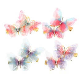 minkissy Pcs Vibrant Butterfly Hair Clips Small Hair Clips for Teens for Girls for Styling
