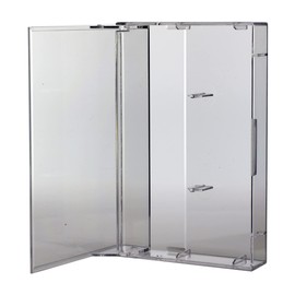 Oval Multimedia Cassette Tape Storage Standard Plastic Case 1 Clear Cassette Tape Case with Stopper