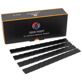 Myers Tire Supply King Point 1/4oz Black Steel Adhesive Tape Stick-On Wheel Weights, Low Profile, for Cars, Trucks and SUV’s, 576 Pieces