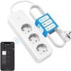 Offgridtec Smarte 3-Fach Steckdosenleiste mit Smart Life- oder Tuya-App 1,8m