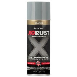 X-O Rust XOP15-AER Gloss Machinery Gray Anti-Rust Enamel Spray Paint Primer