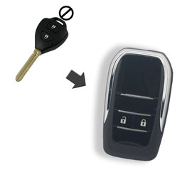 BROVACS Modified Upgraded Flip Key Shell Compatible with TOYOTA 2 Button Keyless Entry Remote Key Case Fob SS436NA