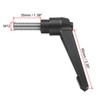 sourcing map Adjustable Clamping Lever Handle M12 x 35mm Metric