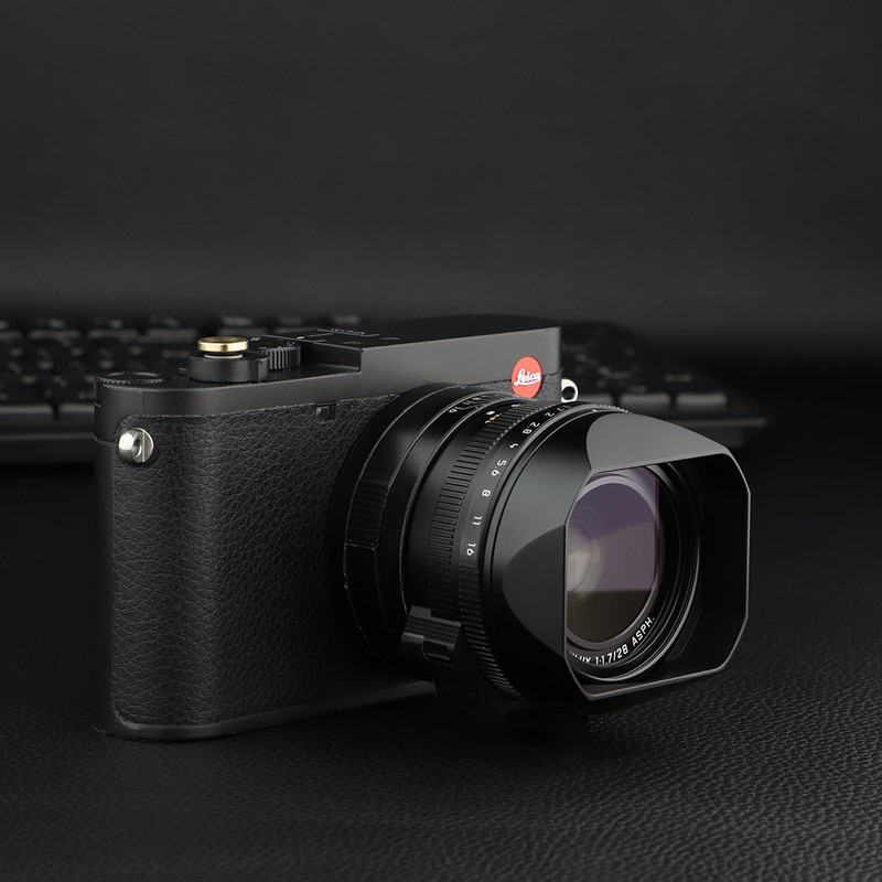 Haoge Metal Square Lens Hood for Leica Q3 Q3-43 Camera