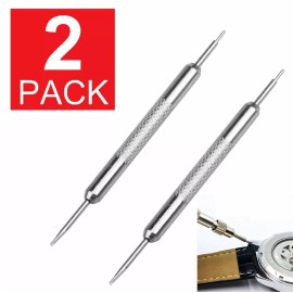 Miniduino 2 Pack Wrist Watch Band Pin Spring Bar Link Remover Repair Pry Tool Kit Steel