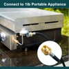 GASPRO 18-Foot Propane Hose Adapter, Compatible with Mr. Heater Buddy