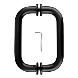 CRL 6" Oil Rubbed Bronze (BM Series) Tubular Back-to-Back Pull Handle with Metal Washers