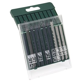 Bosch 2607019460 10-Piece Saw Blade Box, Wood/Metal/Plastic (U-Shank), Silver