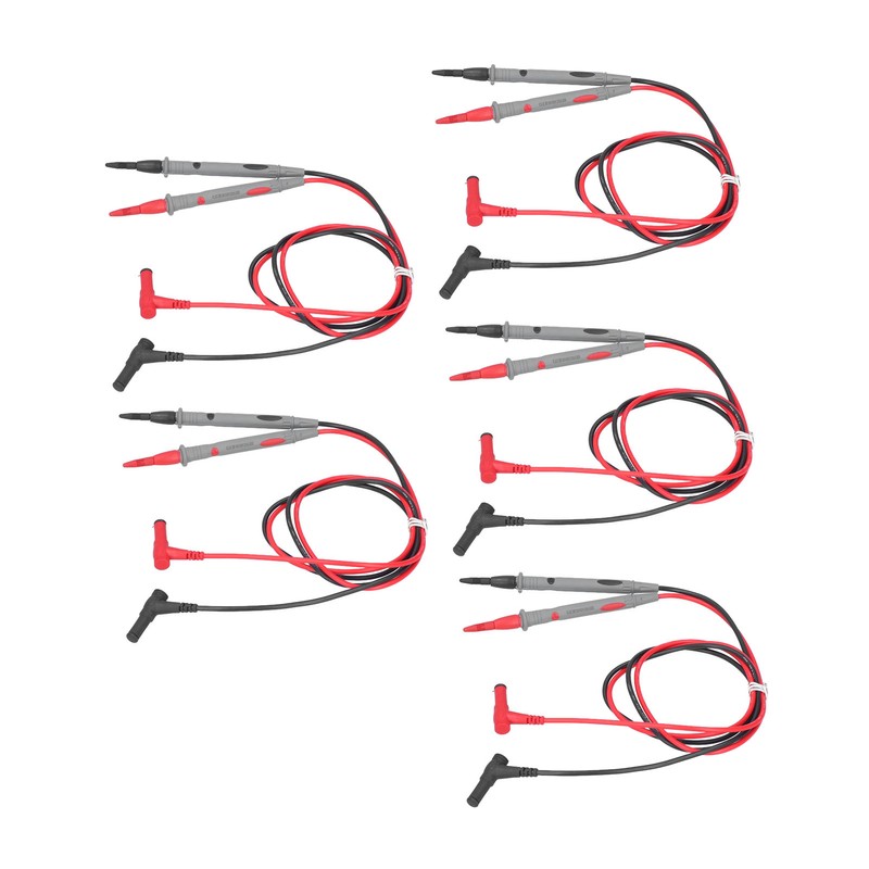 5Set HC136‑T 1000V 20A Multimeter Test Leads Universal Digital Gold