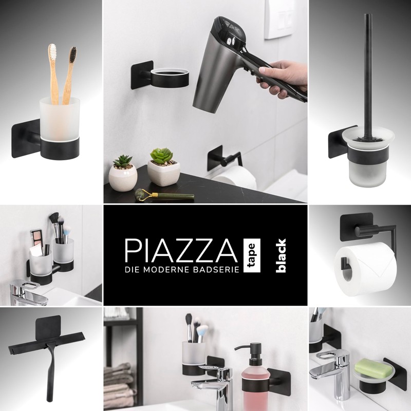 bremermann Bathroom Series Piazza Black Replacement Soap Dispenser Pump Head