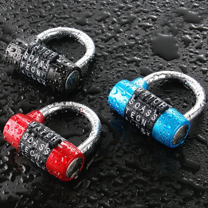 Gym Locker Lock,5 Letter Heavy Duty Alloy Padlock Password Sturdy