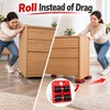 2-Piece Furniture Moving Roller Sliders – Red Wheeled Furniture Movers