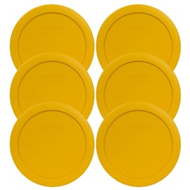 Pyrex Pyrex 7201-PC Round 4 Cup Plastic Storage Lid, Made in USA - 6 Pack