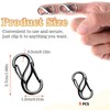 COMNICO Zipper Lock Clips, 9 PCS Alloy Double Opening Theft