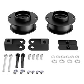Richeer 2.5" Front Leveling Lift Kit for 2014-2024 ram 2500 4WD, 2013-2024 ram 3500 4WD, 2.5'' Raise Heavy Duty Spring Strut Spacers With Shock Relocation Brackets