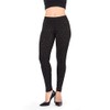 MeMoi Women's Jeweled Glam Stretch Leggings Black Small/Medium