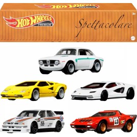Hot Wheels Premium Car Culture Set of 5 Cars in Collectible Container Che Figata