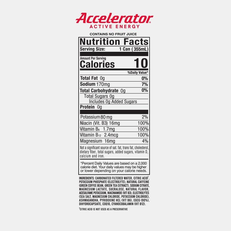 ACCELERATOR ACTIVE ENERGY CHERRY ICE POP 12 ct / 12