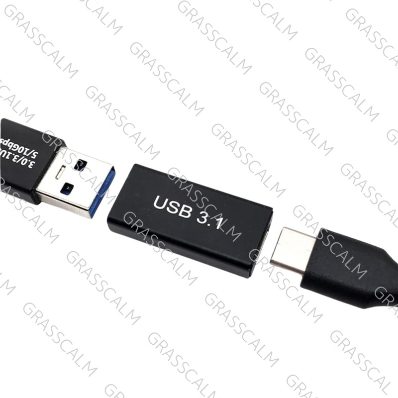 GRASSCALM USB-C Female to USB-A Female Converter Adapter, 6 Pack
