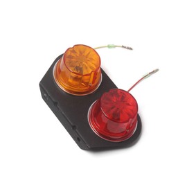 HEHEMM 24V 24V Truck Car Trailer Tail Light Waterproof Brake Light Diode Tail Light Red Yellow 24V