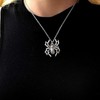 TseenYi Silver Spider Pendant Necklace Gothic Spider Chain Neckalce Punk