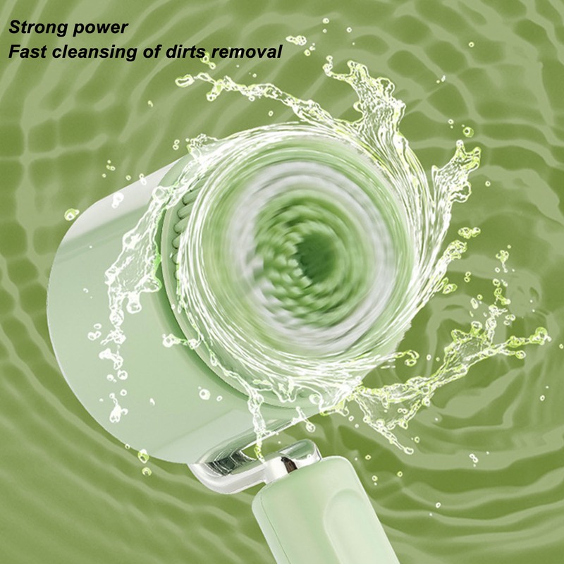 Electric Body Scrubber Brush with 5 Brush Heads Waterproof Deep