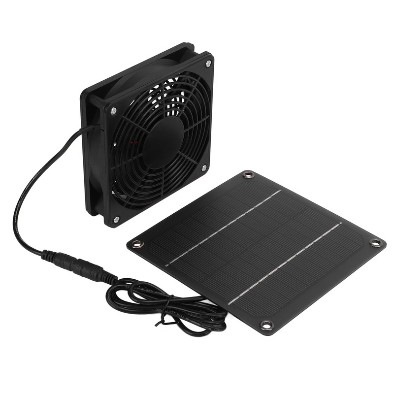 Solar Fan Effective Cooling Safety Protection Easily Install 3W 43.4CFM