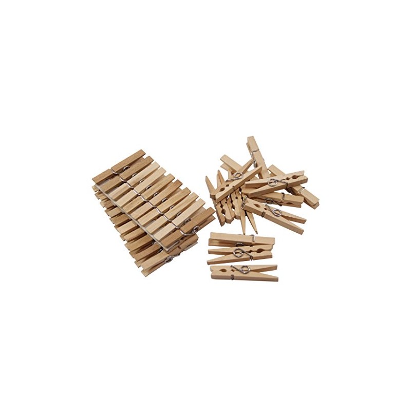 Haushalt-Krausse Helo Wooden Clothes Pegs with Outer Ring Spring Pack