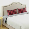 Dalzium Christmas and New Year Buffalo Plaid Satin Pillowcase for