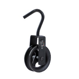 KATSU Tools Pulley Wheel 100mm with Swivel Hook Gin Wheel Scaffolding Hand Wheel Rope Pulley Block Lifting Crane 182121