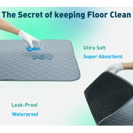 Eterish Reusable Washable Pee Pads for Dogs Extra Large 36'' x 48'' 2 Pack, Absorbent Pet Puppy Dog Training Pads Non-Slip, Waterproof Whelping Potty Pads for Dogs Leak-Proof