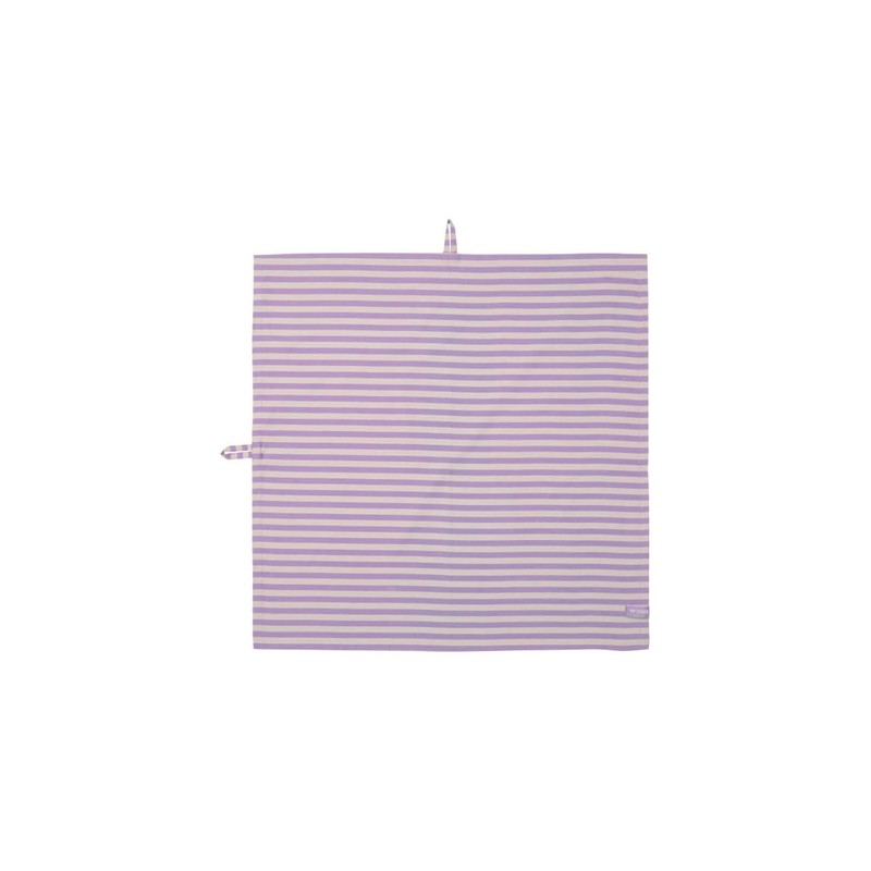 PIP STUDIO Lily&Lotus Tea Towel Stripes Purple 65 x 65