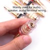 Atoplee Long Speaker Terminal Binding for Amplifier Terminal Plugs (6