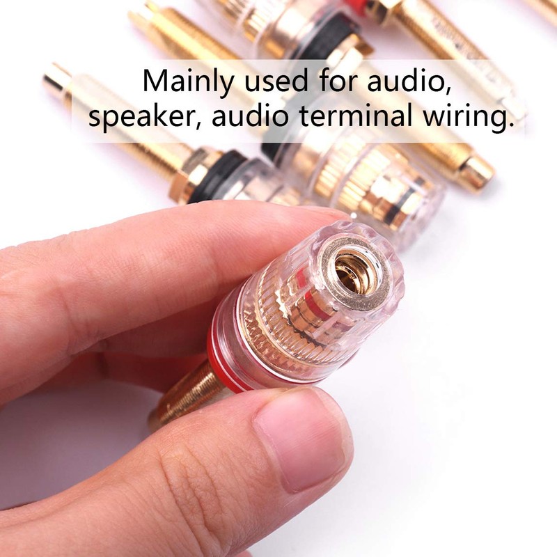 Atoplee Long Speaker Terminal Binding for Amplifier Terminal Plugs (6
