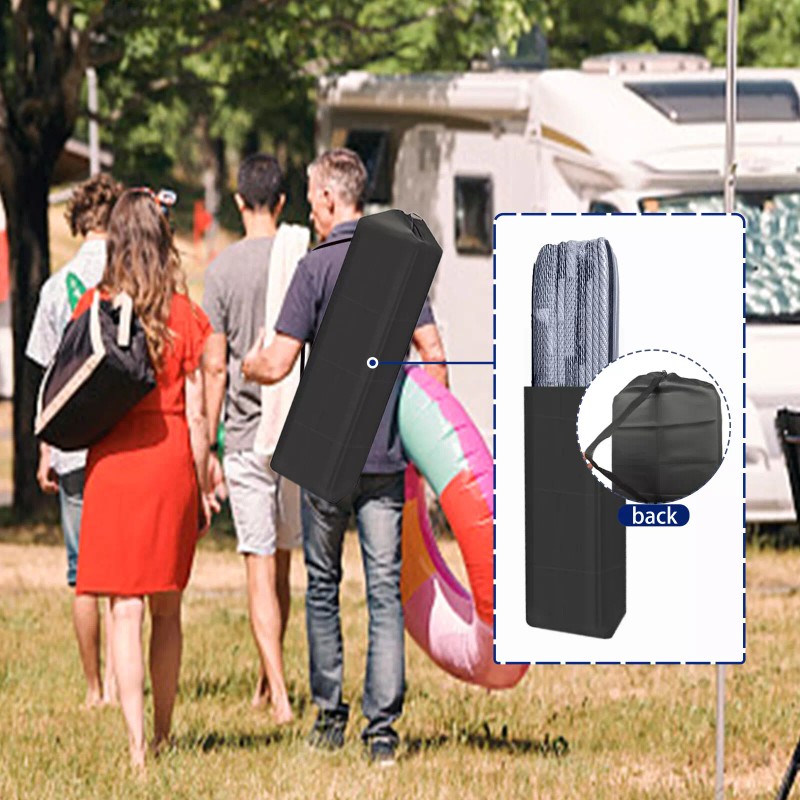 EEZ RV Products 9'x12'FT Heavy Duty Reversible/Dur - BurgendyWave