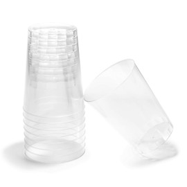 " OCCASIONS" 400 Piece Wedding Party Disposable Plastic tumblers Cups (10 oz, Clear Tumbler)