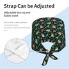 Sloth Leaves Breathable Scrub Hat for Nurses & Doctors Adjustable