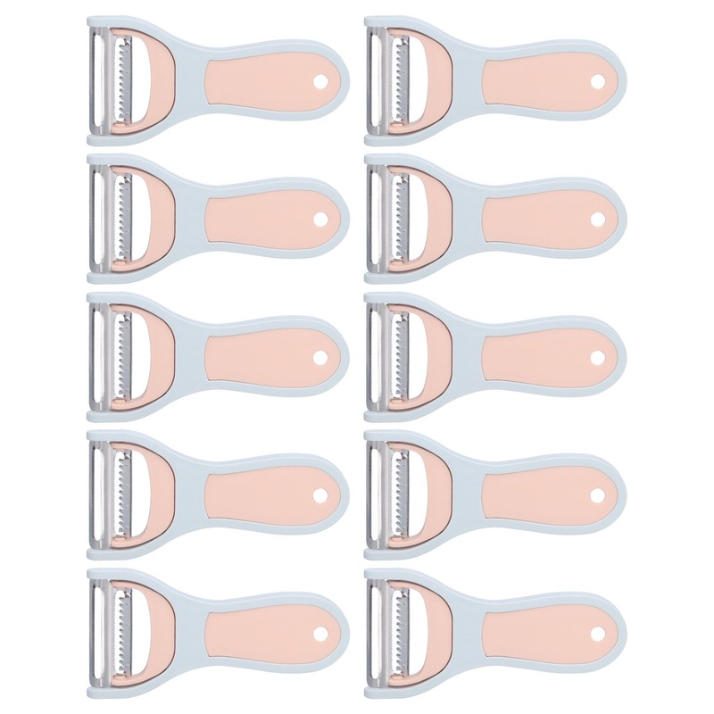 10Pcs 2 in 1 Kitchen Peeler Stainless Steel Potato Vegetable