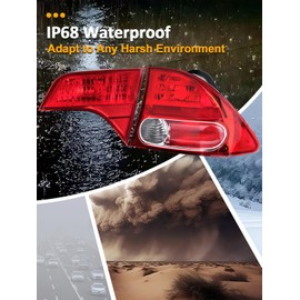 Pinkomoto Outer Inner Tail Lights set Compatible with Honda Civic 2006 2007 2008, Right Brake Turn Signal Taillight, Passenger Side Taillamp Replacement