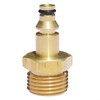 M22 Male Thread Adapter for Pressure Washer Hose, Brass Construction