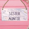 Pixie's Gifts Auntie Special Sister Aunt Auntie Wood Plaque -