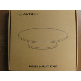 AUTOartDESIGN Rotary Display Stand, Large, Diameter 12.2 inches (31 cm) (Silver), Finished Product