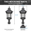 Darkaway Solar Post Lights Lamp Outdoor Pole Light Fixture, Dusk