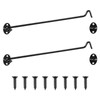 Frcolor Cabin Hooks Swivel Window Hooks with Mounting Screws 2pcs